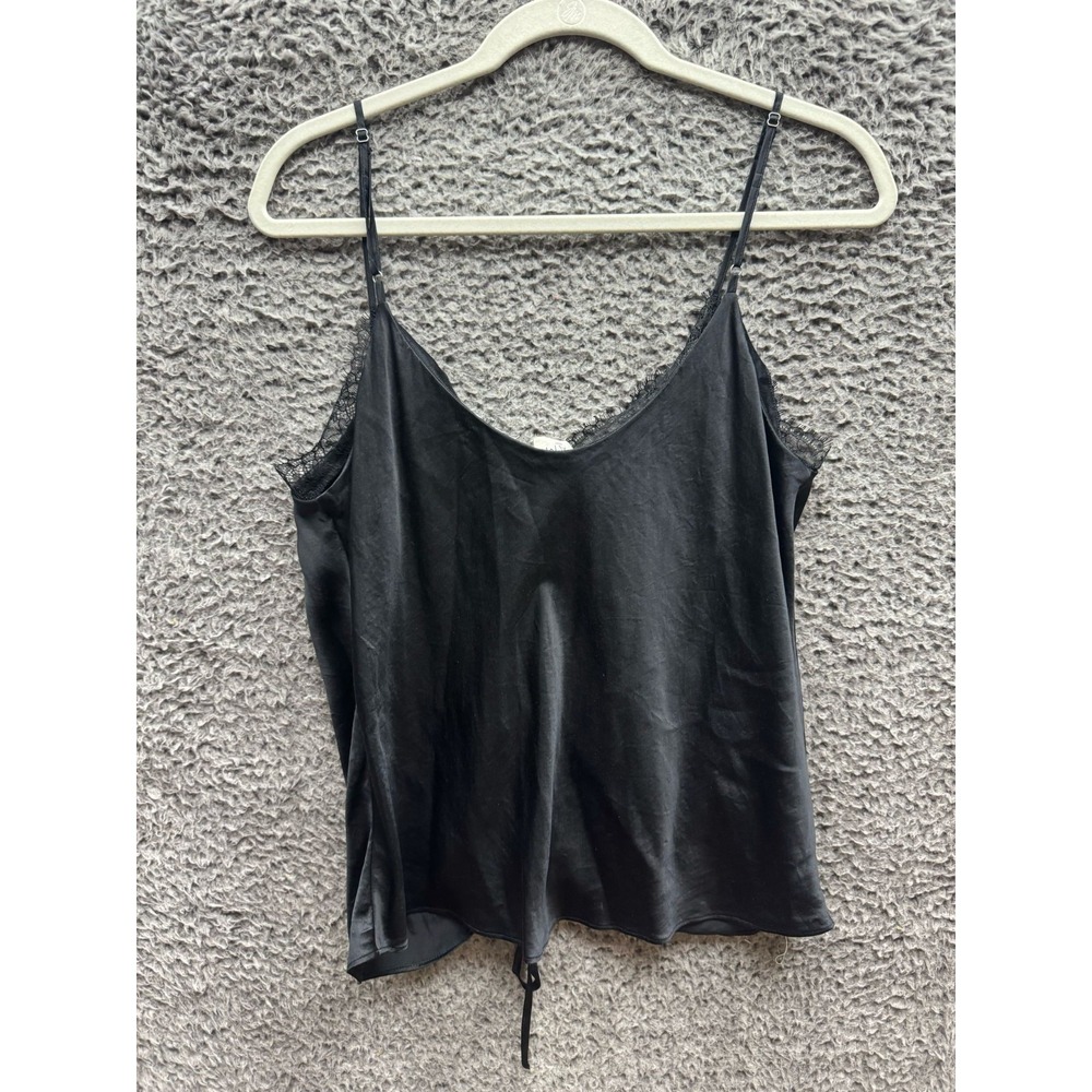 Cami New York City Silk Black Strap Adjustable Blouse Womens Size M